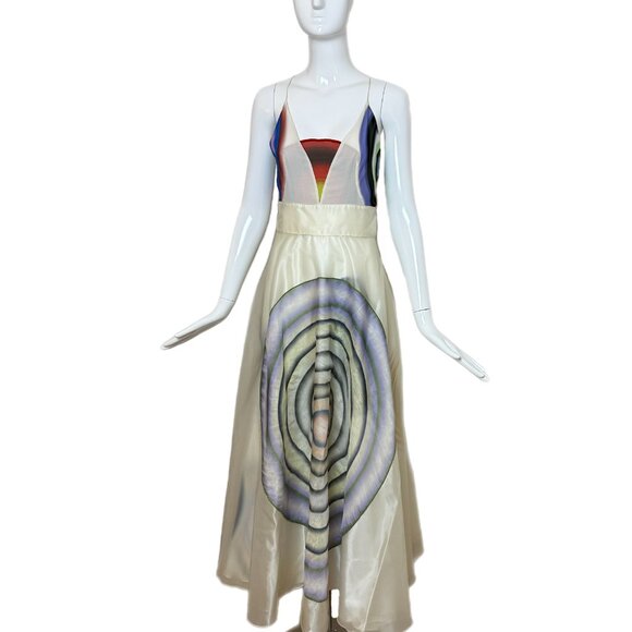 FENDI by KARL LAGERFELD 2008 Vintage Runway Silk Dress - Picture 3 of 12